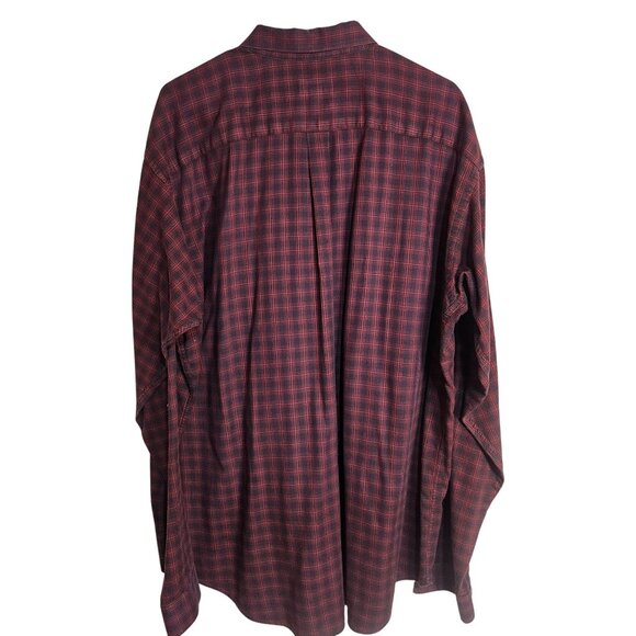 Vintage Patagonia Men's Red Plaid Organic Cotton Button-Up Long-Sleeve Shirt XL - Picture 2 of 16